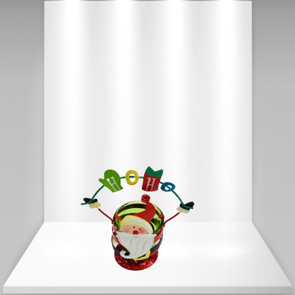 Christmas Table Top Decor Santa Tea Light Holder